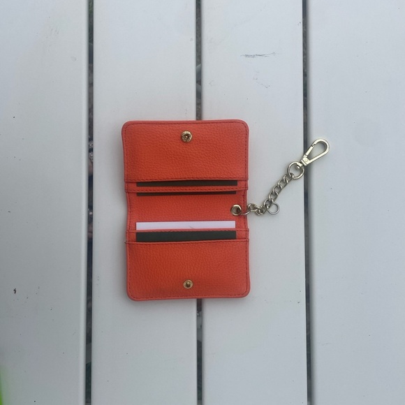 Orange Cardholder Keychain Wallet - Picture 3 of 12